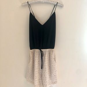 6 Shore Road by Peoja Black and Cream Romper